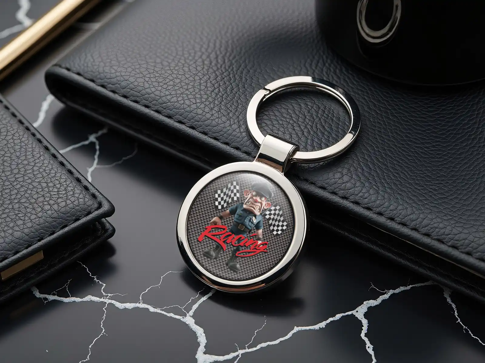 Auto Keyring Metallic Force Premium